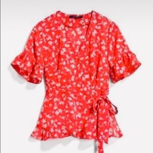 Flutter Sleeve Wrap Blouse from Stitch Fix